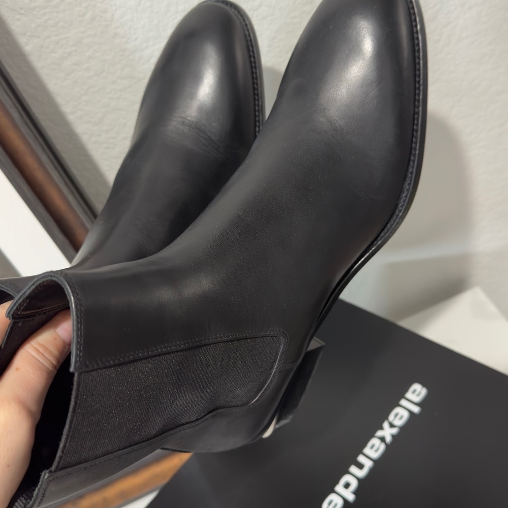 Alexander Wang Black Leather Chelsea Boots - Picture 9 of 14